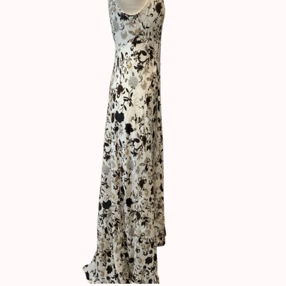 NWT New A.L.C Harlan Floral print  100% Silk-crepe Maxi Dress Sz 2 - Picture 8 of 16